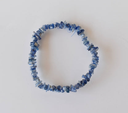 Kyanite Chip Bracelet (Relaxation and Angelic Communication)  DestGlow