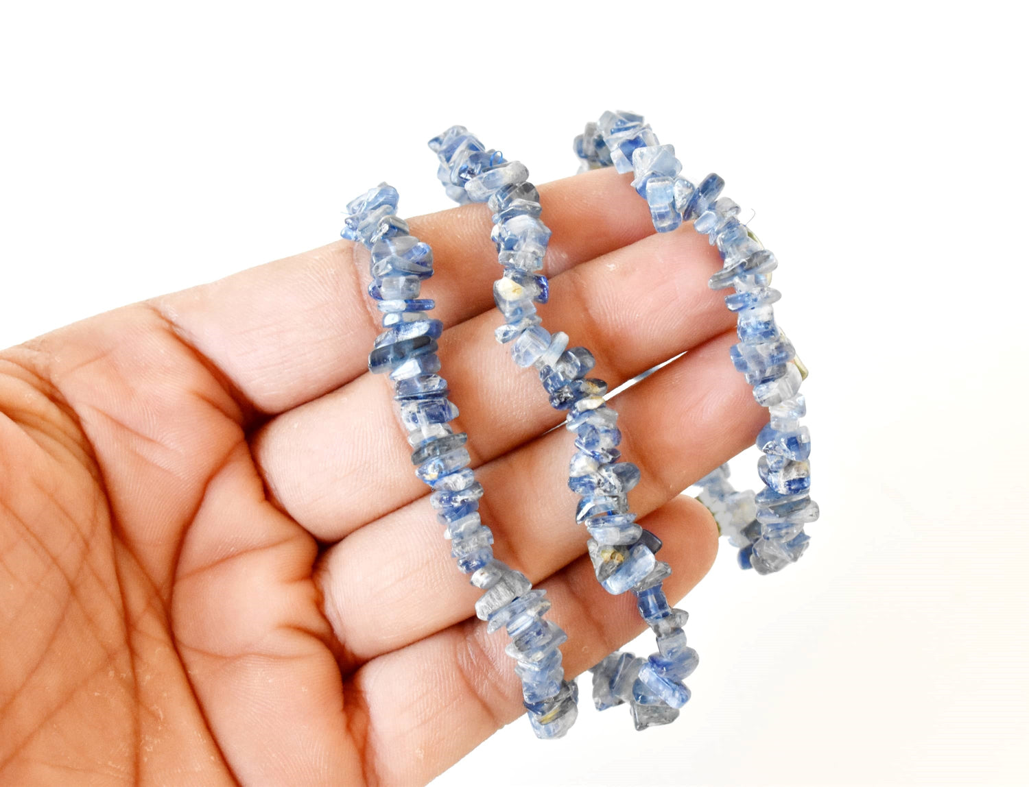 Kyanite Chip Bracelet (Relaxation and Angelic Communication)  DestGlow