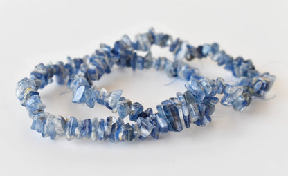 Kyanite Chip Bracelet (Relaxation and Angelic Communication)  DestGlow