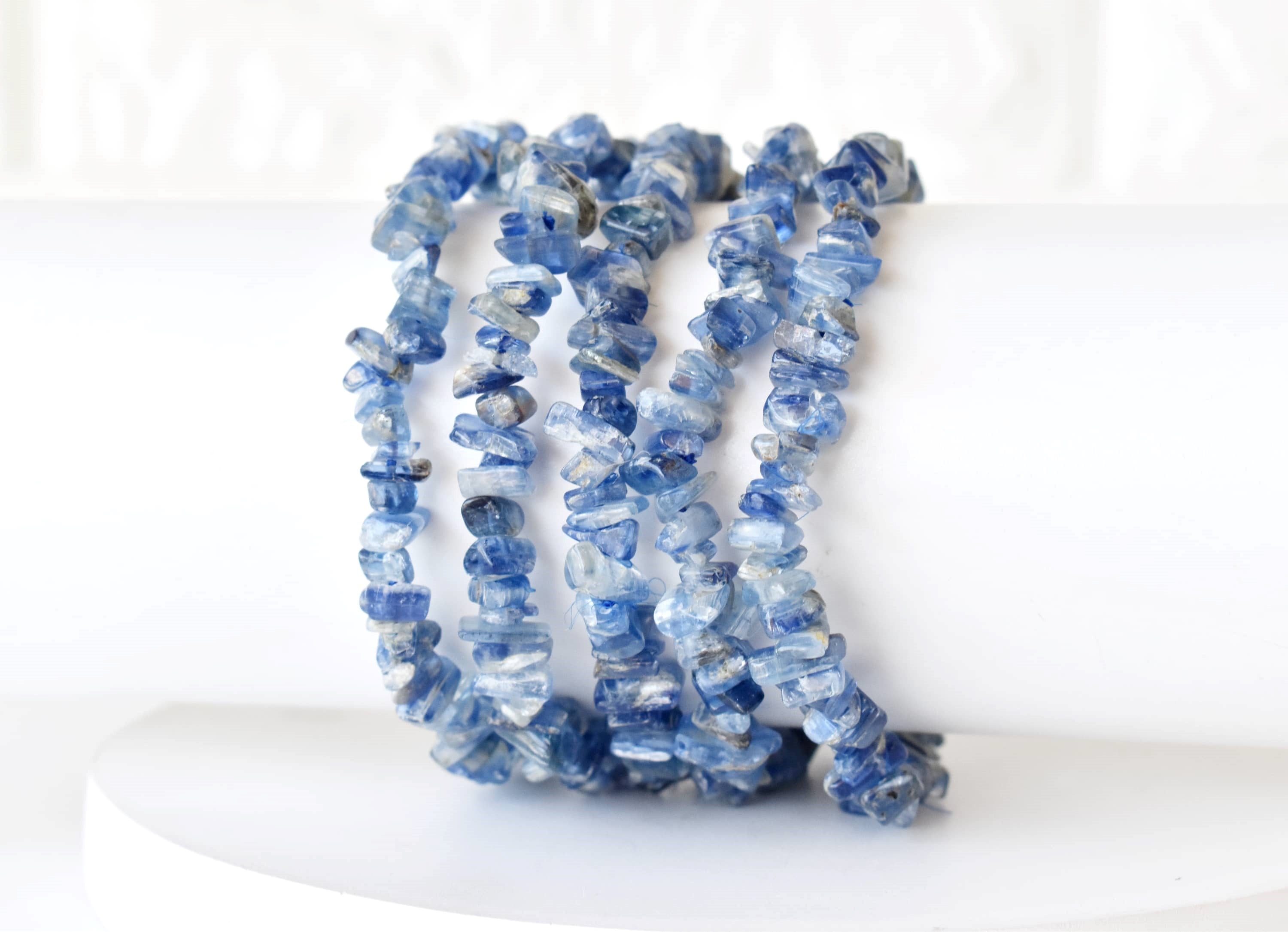 Kyanite Chip Bracelet (Relaxation and Angelic Communication)  DestGlow