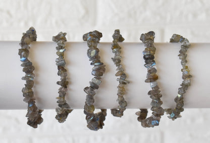 Labradorite Chip Bracelet (Expanded Awareness and Transformation )  DestGlow