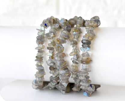 Labradorite Chip Bracelet (Expanded Awareness and Transformation )  DestGlow