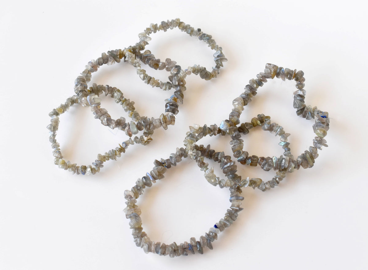 Labradorite Chip Bracelet (Expanded Awareness and Transformation )  DestGlow