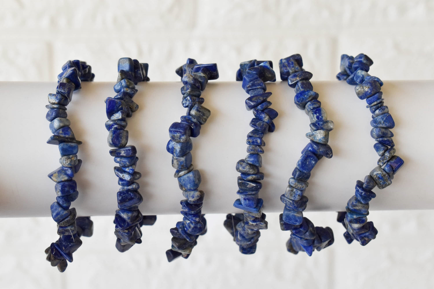 Lapis Lazuli Chip Bracelet (Good Fortune and Clarity)  DestGlow