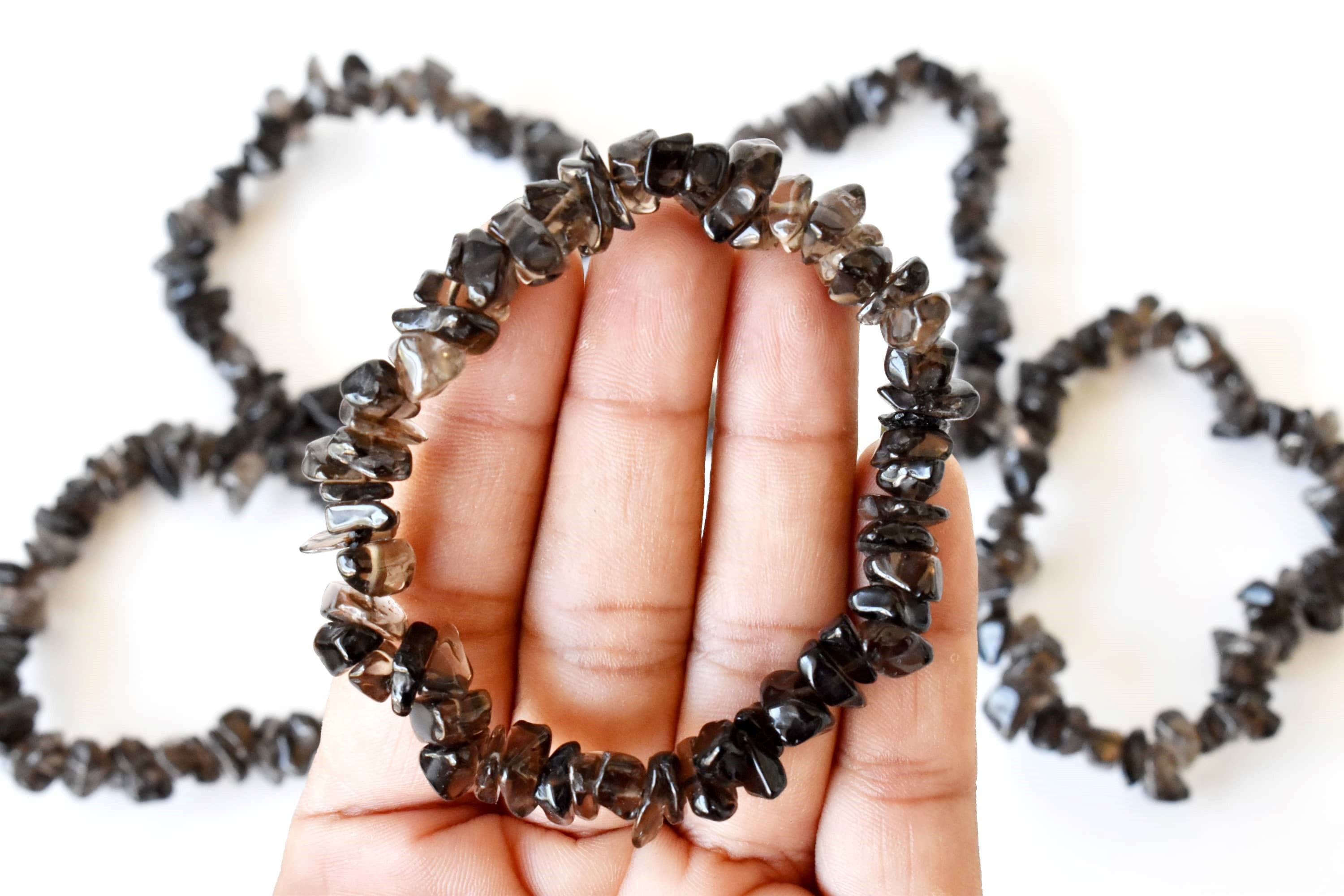 Smokey Quartz Chip Bracelet (Sense of Purpose and Purification)  DestGlow