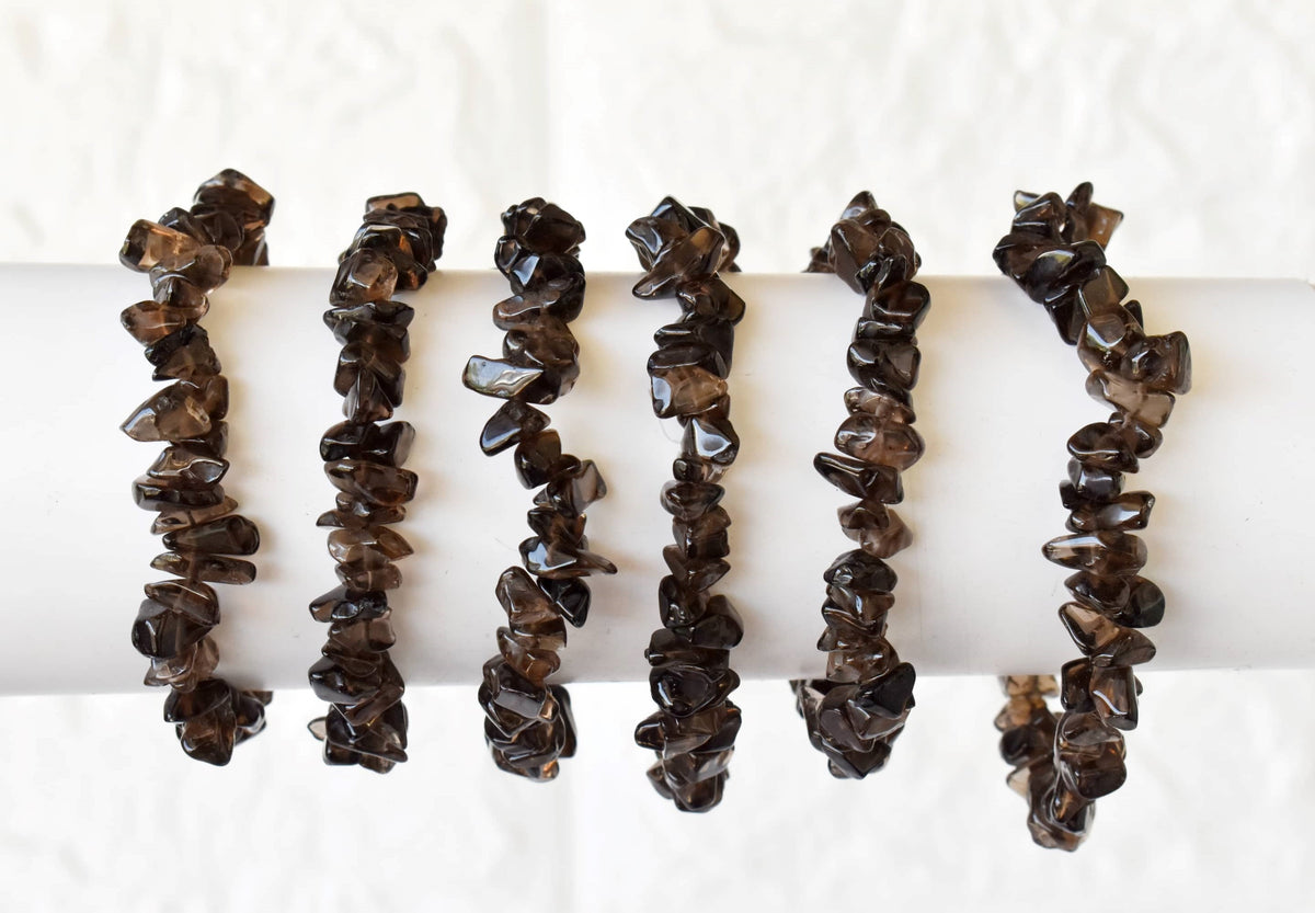 Smokey Quartz Chip Bracelet (Sense of Purpose and Purification)  DestGlow