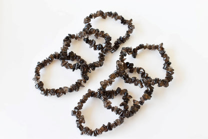 Smokey Quartz Chip Bracelet (Sense of Purpose and Purification)  DestGlow
