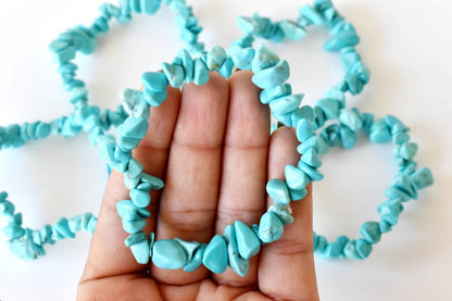 Turquoise Chip Bracelet (Travel  and Enhancing)  DestGlow