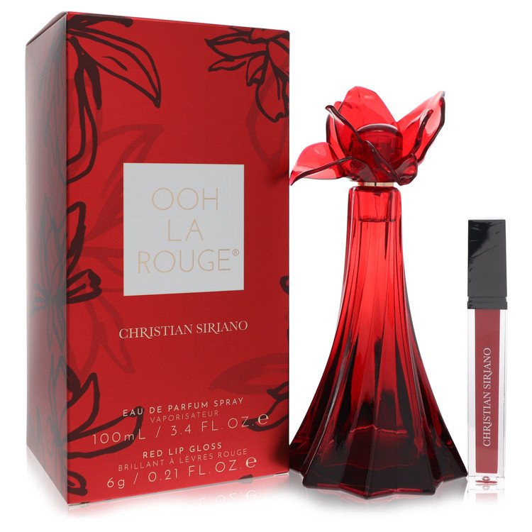 Ooh La Rouge + 0.21 oz Red Lip Gloss By Christian Siriano Perfume for Women