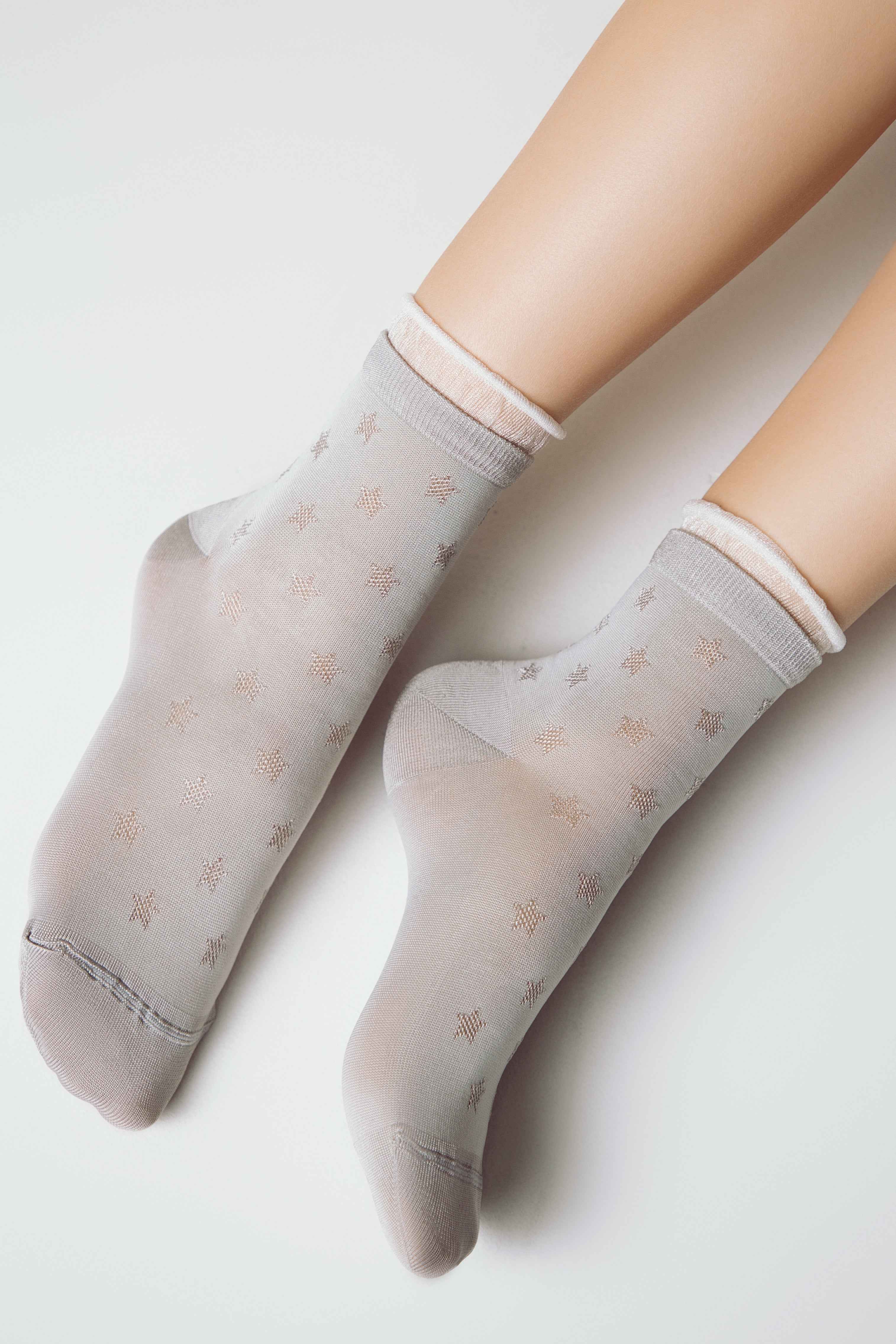 Conte Socks Classic - 491 Decorative Transparent Mesh