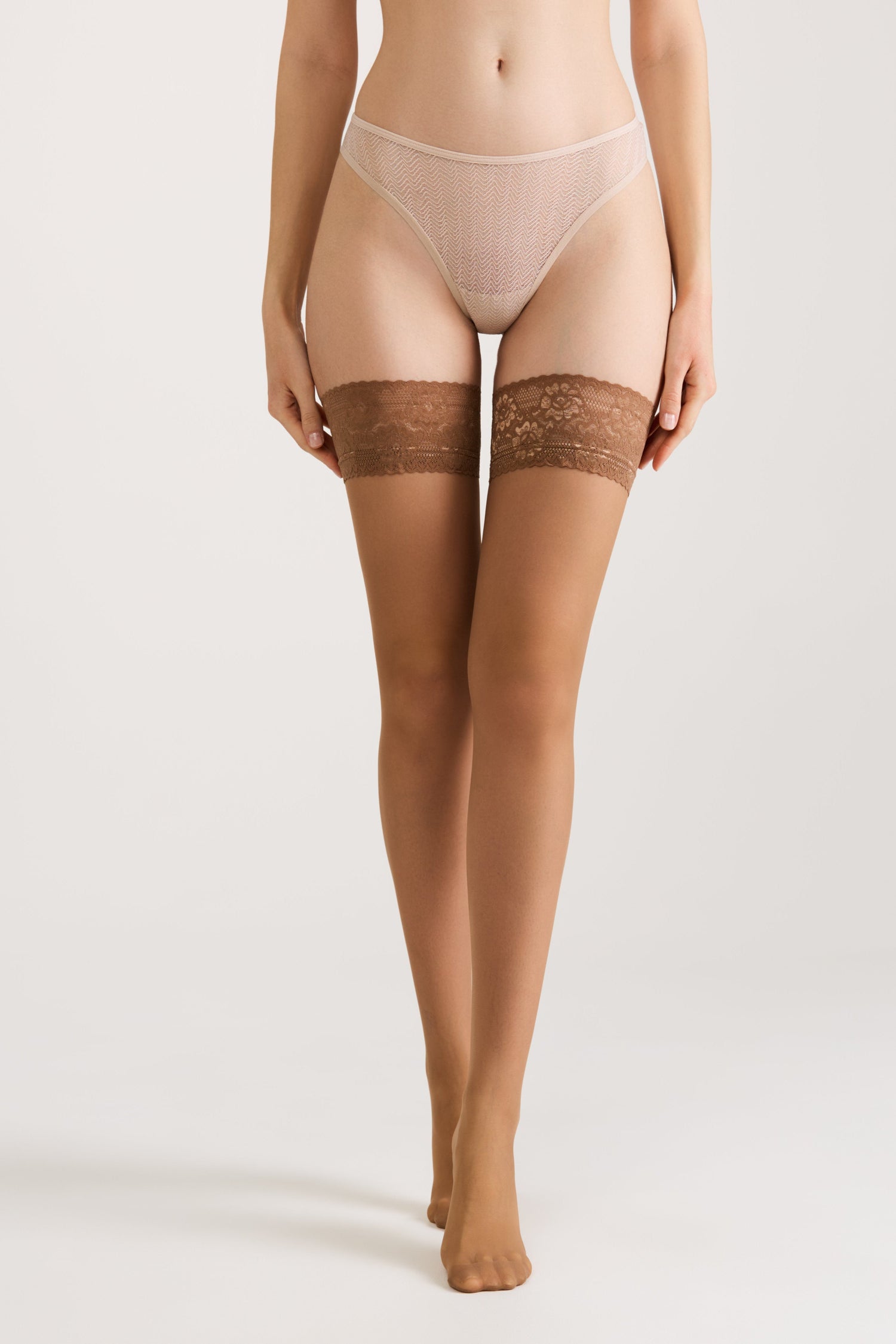 Stockings Conte Class 12 Den - Silicone Lace Top by TheRanok.com