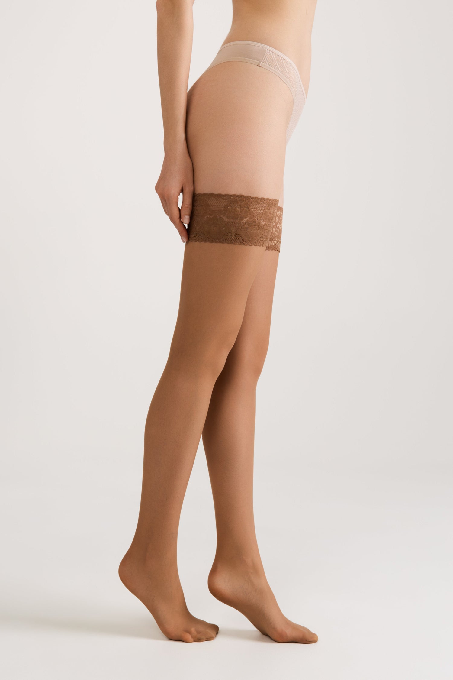 Stockings Conte Class 12 Den - Silicone Lace Top by TheRanok.com