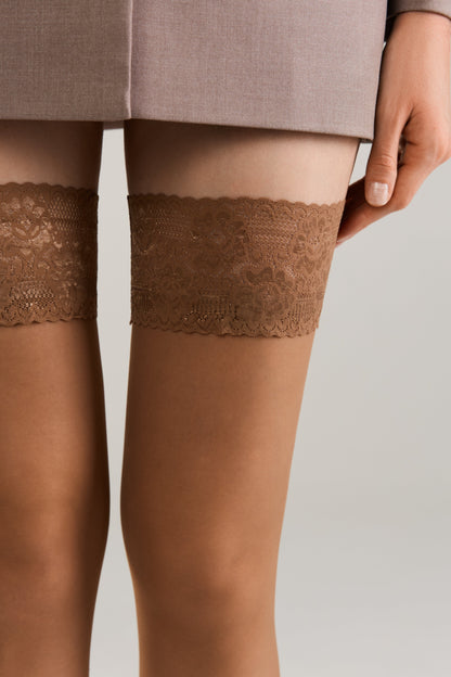 Stockings Conte Class 20 Den - Silicone Lace Top