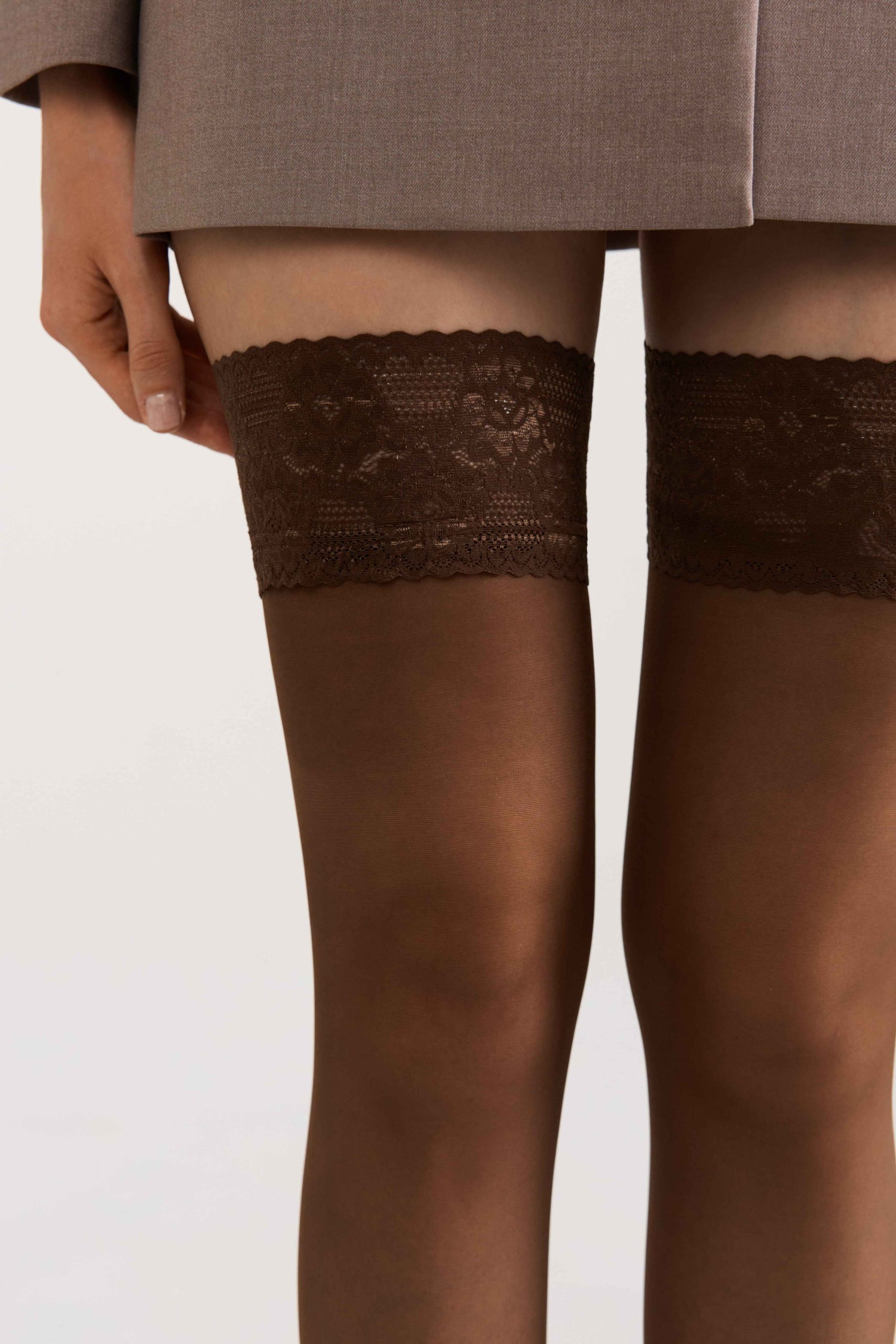 Stockings Conte Class 20 Den - Silicone Lace Top