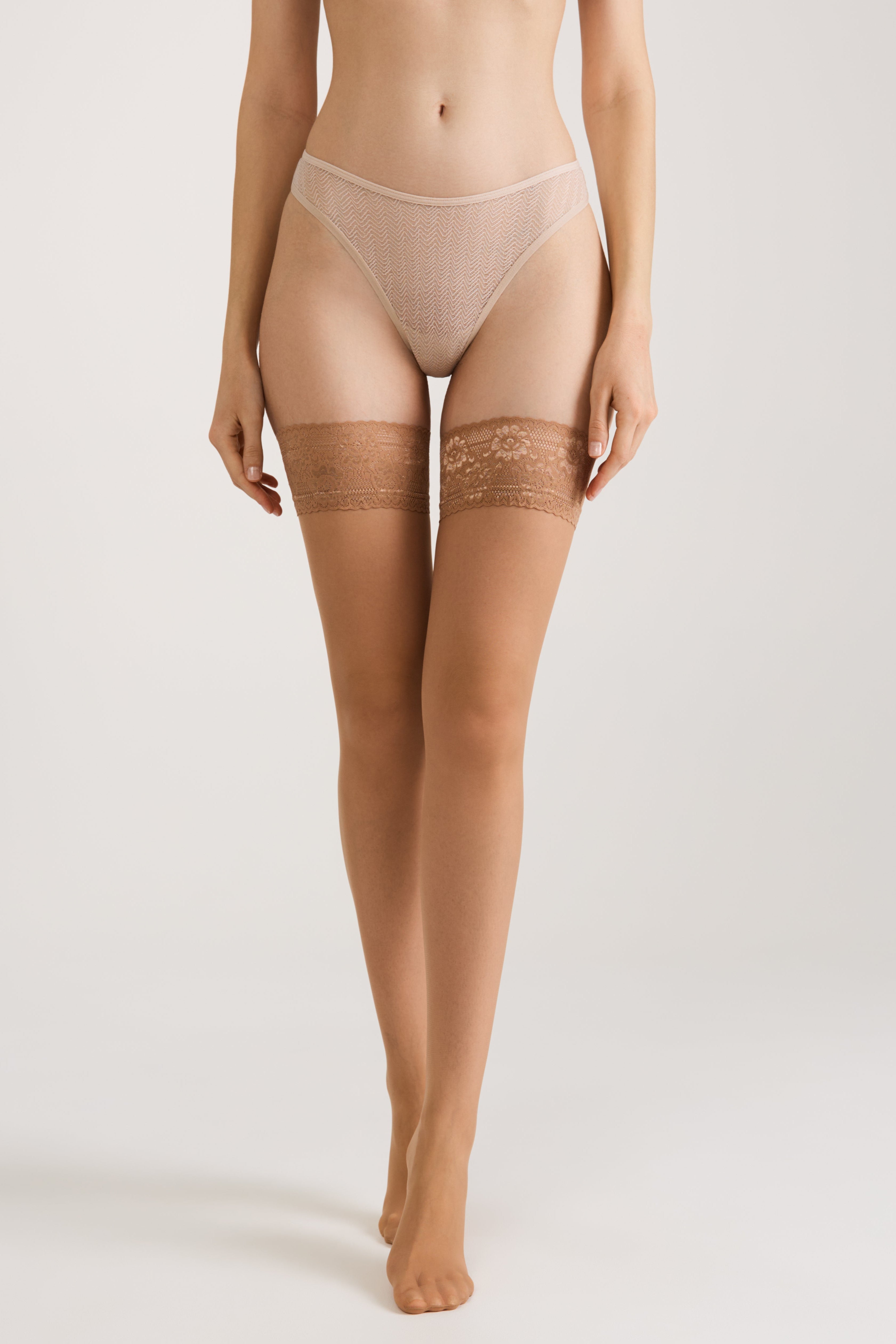 Stockings Conte Class 12 Den - Silicone Lace Top by TheRanok.com