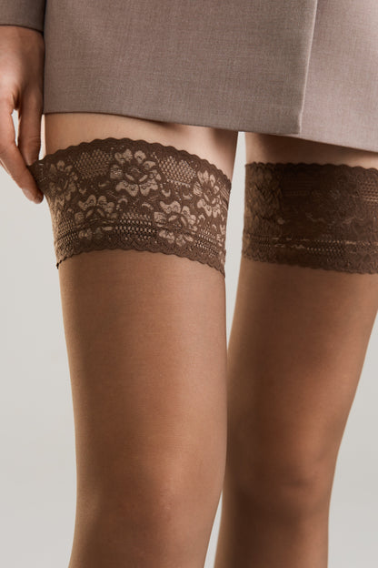 Stockings Conte Class 20 Den - Silicone Lace Top