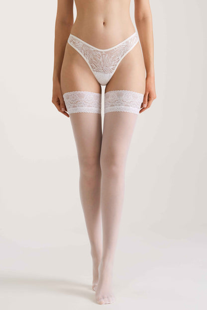 Stockings Conte Class 40 Den - Silicone Lace Top
