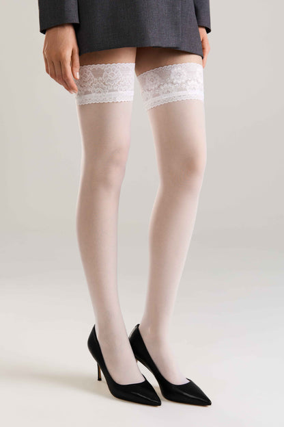 Stockings Conte Class 40 Den - Silicone Lace Top