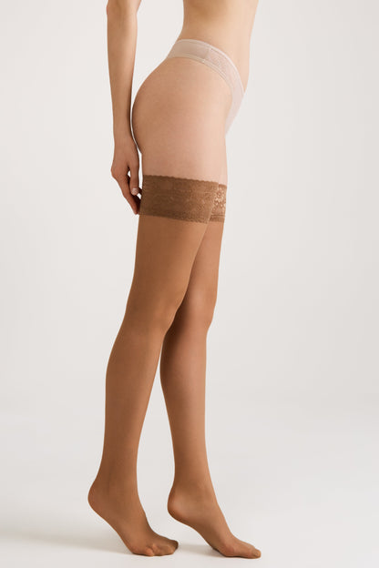 Stockings Conte Class 40 Den - Silicone Lace Top