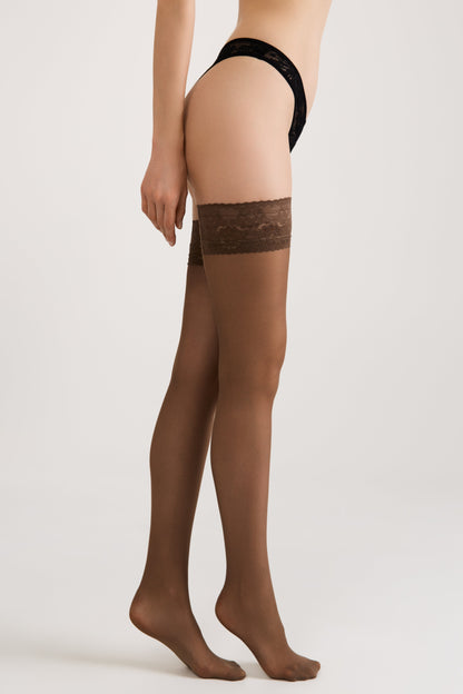 Stockings Conte Class 40 Den - Silicone Lace Top