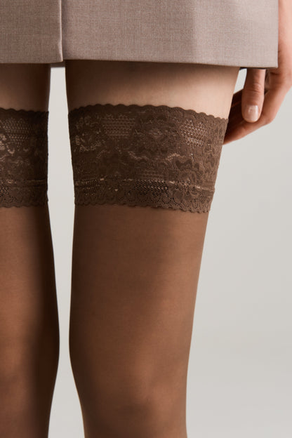 Stockings Conte Class 40 Den - Silicone Lace Top
