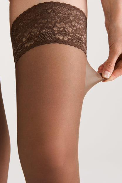 Stockings Conte Class 40 Den - Silicone Lace Top