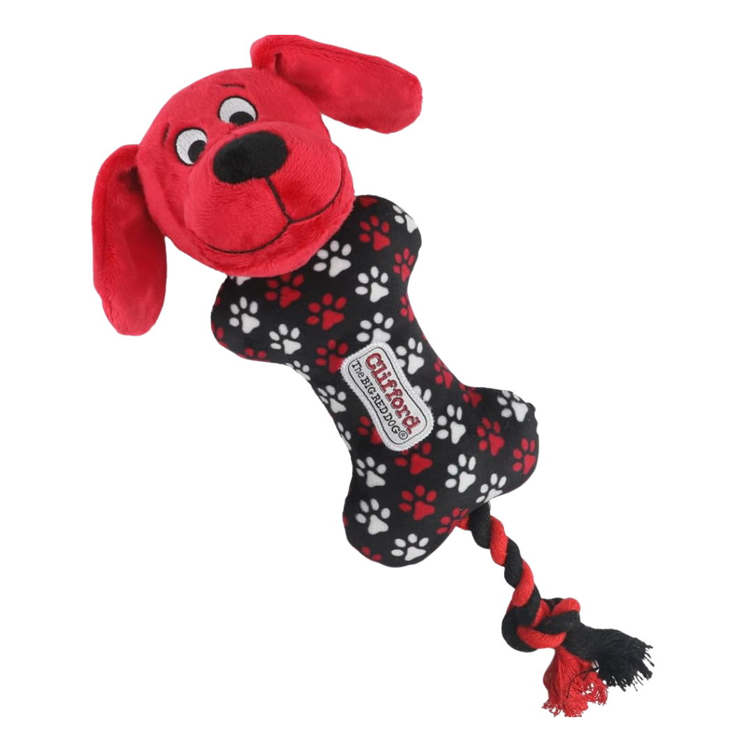 Clifford Busy Body Rope N Wrangle Plush Pet Toy 15in by Farmacias Savia