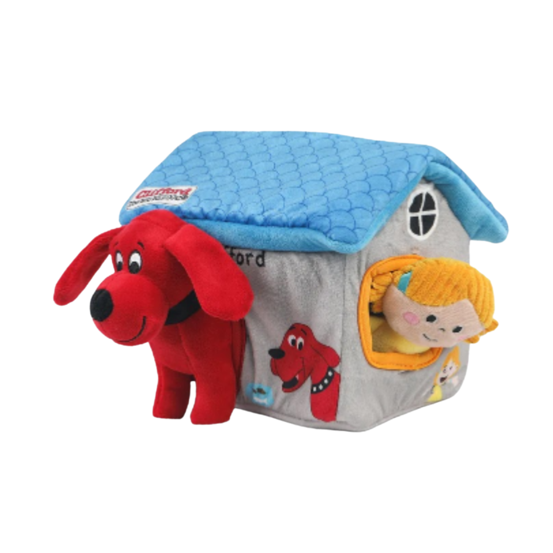 Clifford Cozy House Puzzle Plush Pet Toy – 7.9" (8 oz) by Farmacias Savia