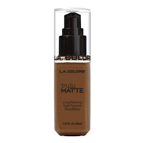 L.A. COLORS Truly Matte Foundation - Mahogany 
