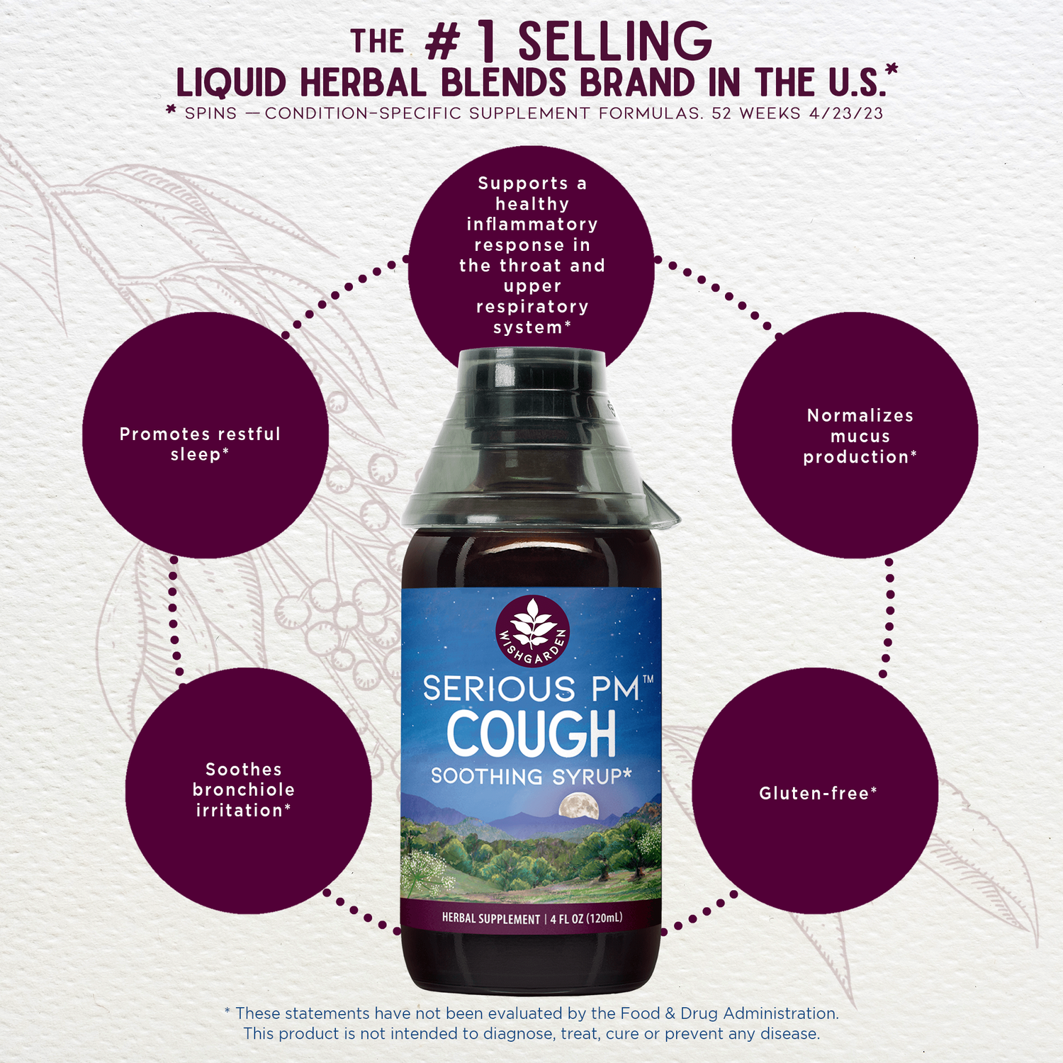 Serious PM Cough Soothing Syrup by WishGarden Herbs