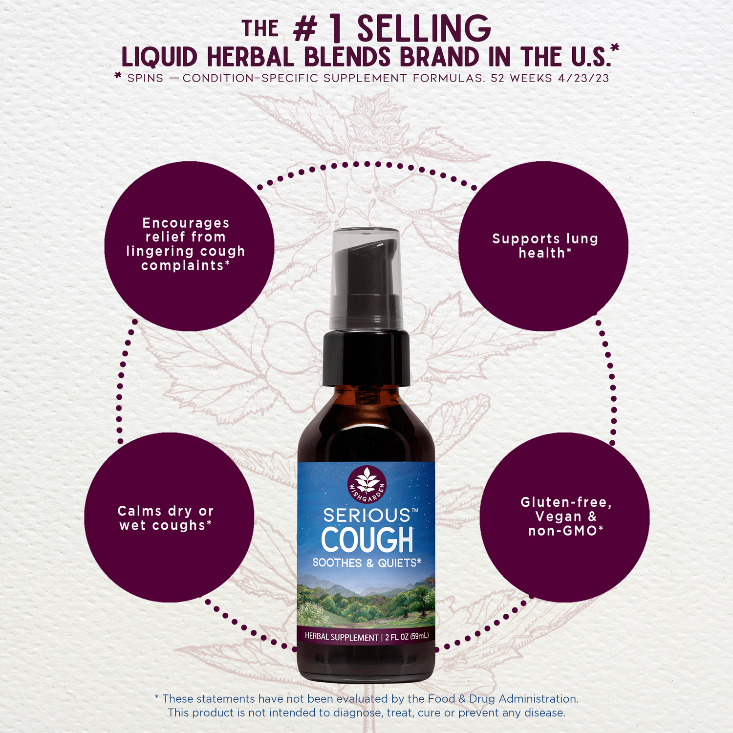 Serious Cough Soothing &amp; Quieting by WishGarden Herbs