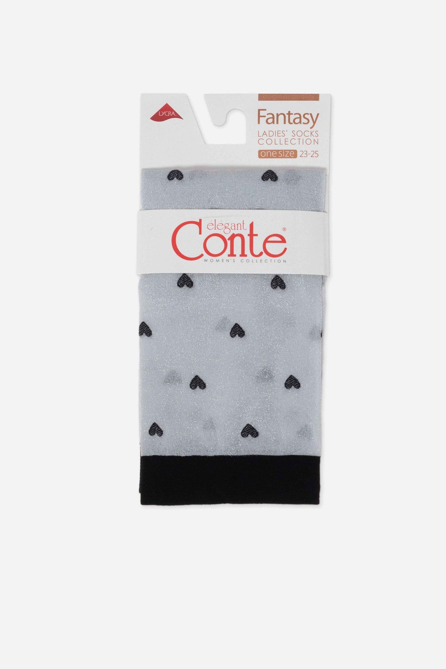 Shimmering Socks Conte Fantasy - "Hearts" Designs