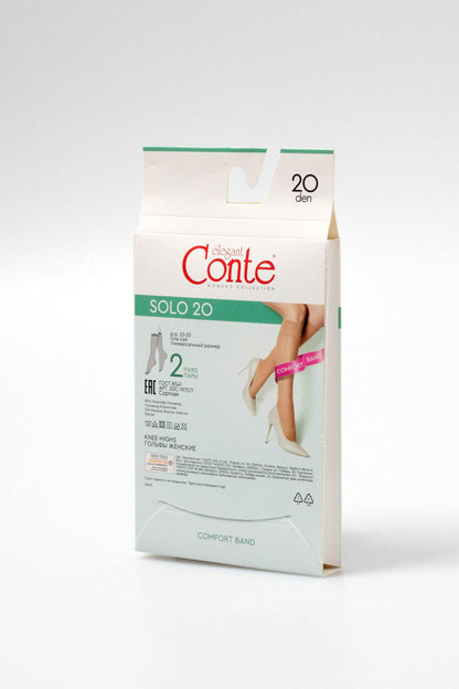 Knee Highs Conte Solo 20 Den (2 pairs)