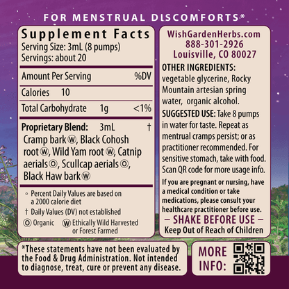 Cramp Release Menses Soother by WishGarden Herbs