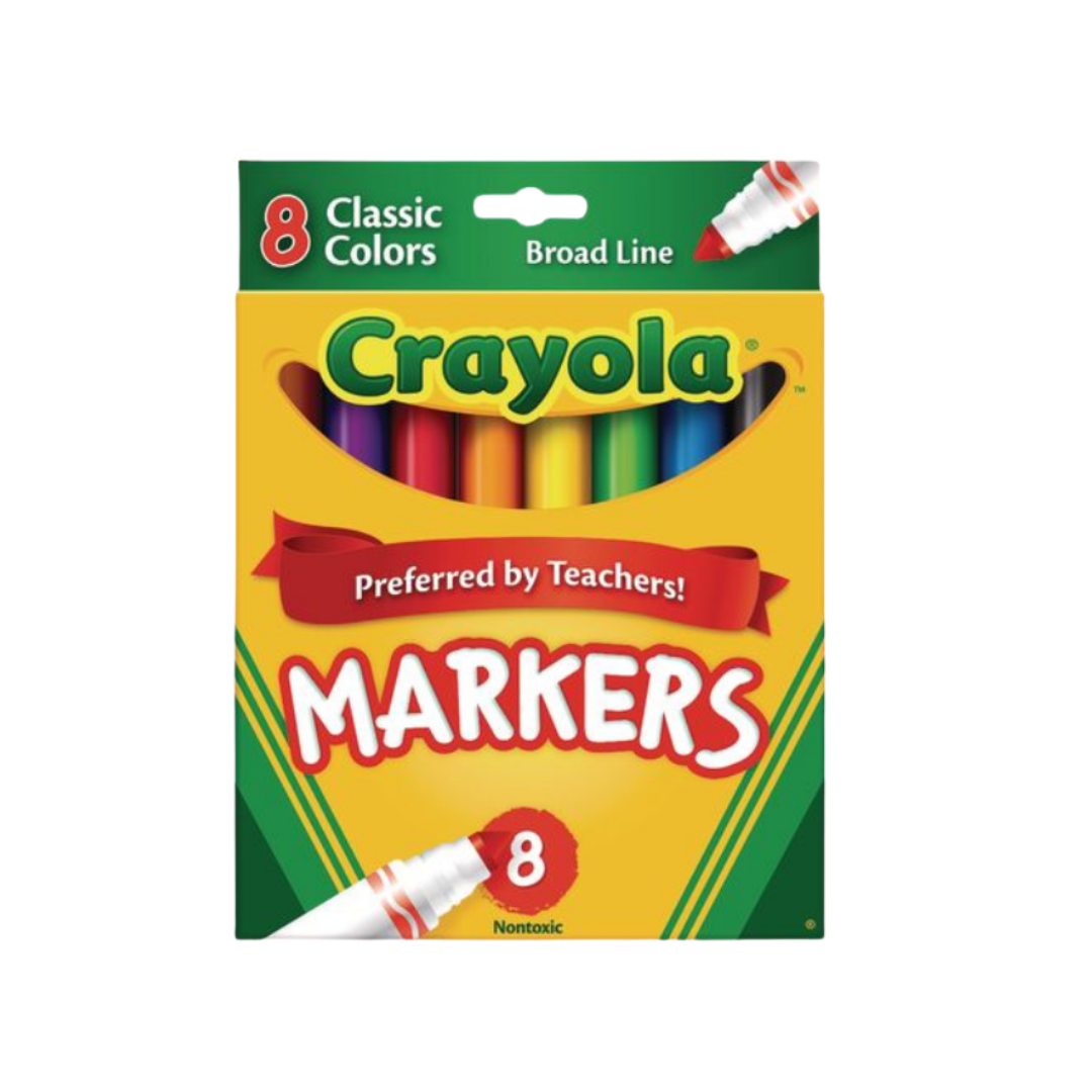 Crayola Broad Tip Markers (8 pack) by Farmacias Savia