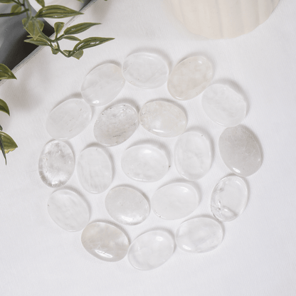 Crystal Quartz Pocket Stones (Dispelling Negative Energy and Meditation)  DestGlow
