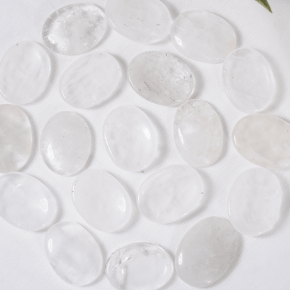 Crystal Quartz Pocket Stones (Dispelling Negative Energy and Meditation)  DestGlow