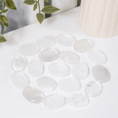 Crystal Quartz Pocket Stones (Dispelling Negative Energy and Meditation)  DestGlow