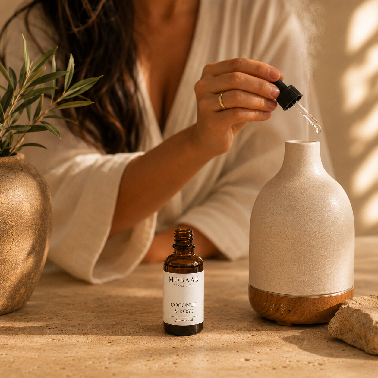 Coconut + Rose Aroma Oil by Mobaak Aromatherapy Shoppe