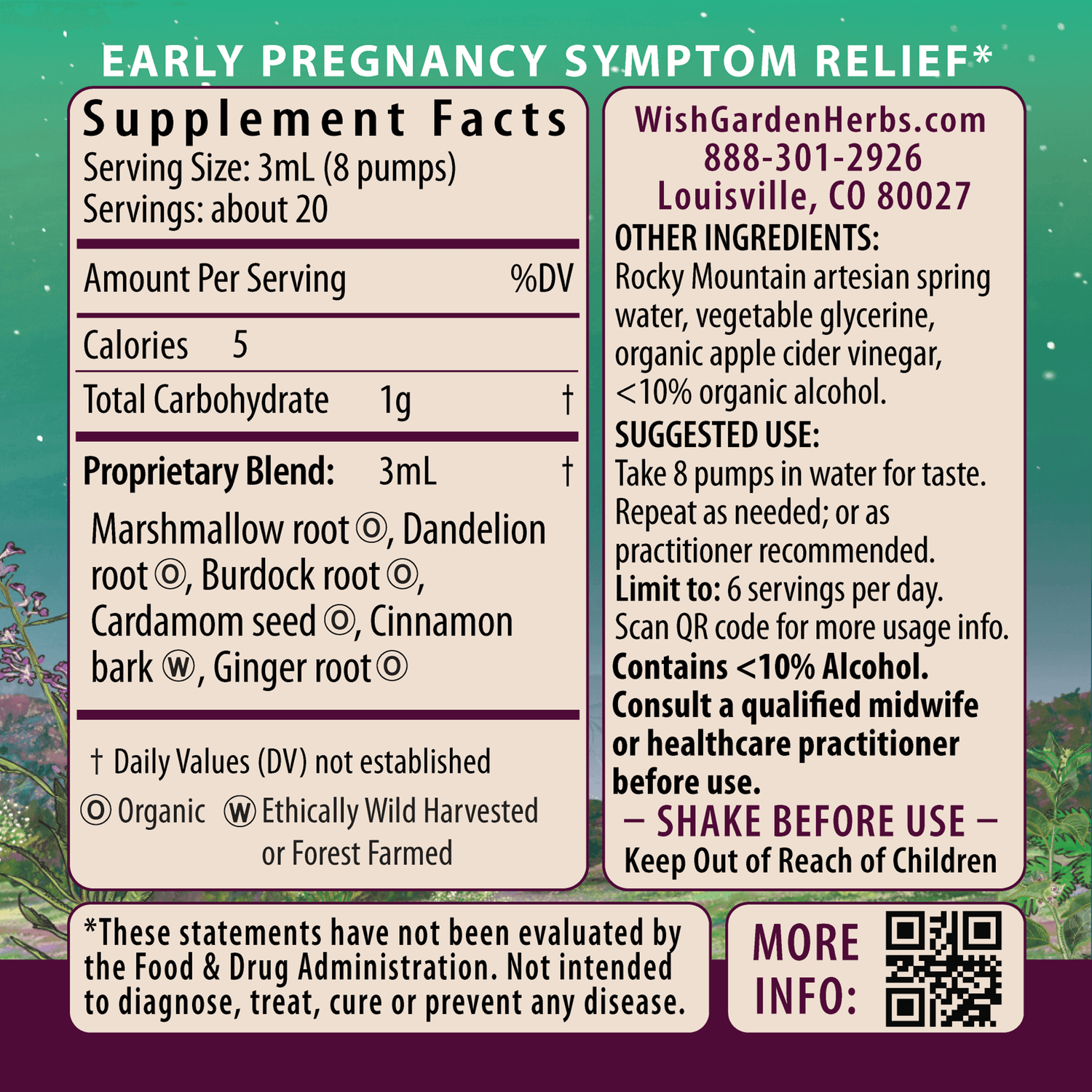 Morning Sickness Nausea Relief by WishGarden Herbs