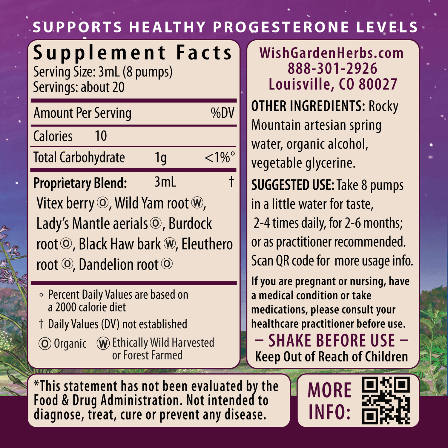 Cycle Vitality 2 Luteal Phase - Progesterone Support by WishGarden Herbs