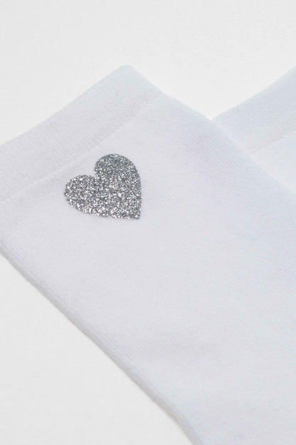 Cotton Socks Conte Classic 427 - Shimmering Heart Pattern