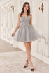 Ladivine CY019 Dress Sequin Beaded A-Line Short Dress by DiscountDressShop