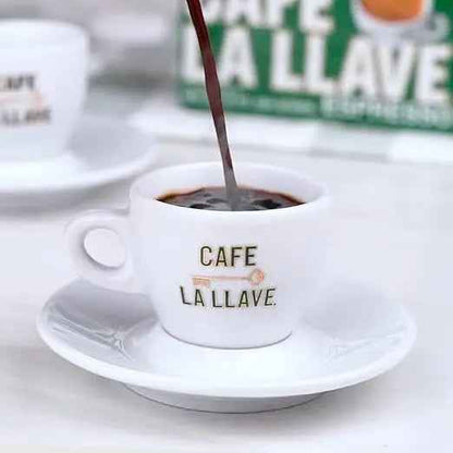 Cafe La Llave Dark Roast Ground Espresso Coffee – 10 oz Brick, Cuban-Style Bold Flavor