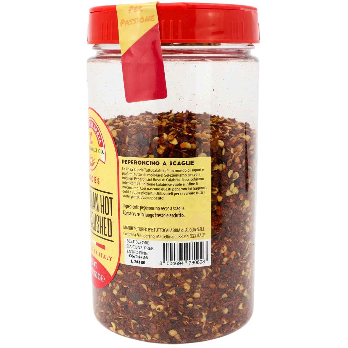 TuttoCalabria Dried Calabrian Chili Flakes – 8.81 oz (250g)