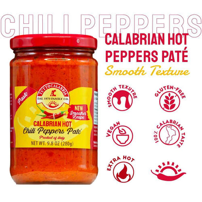 TuttoCalabria Calabrian hot Chili Pepper Pate – 8 oz (227g)