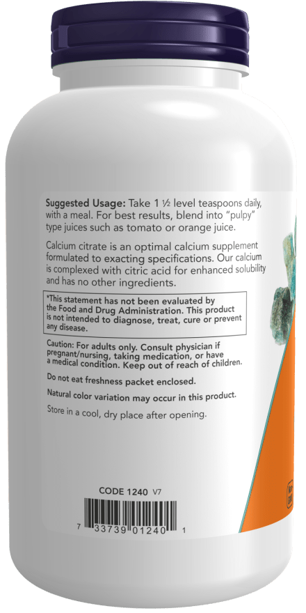 Calcium Citrate Pure Powder by Country Life Natural Foods