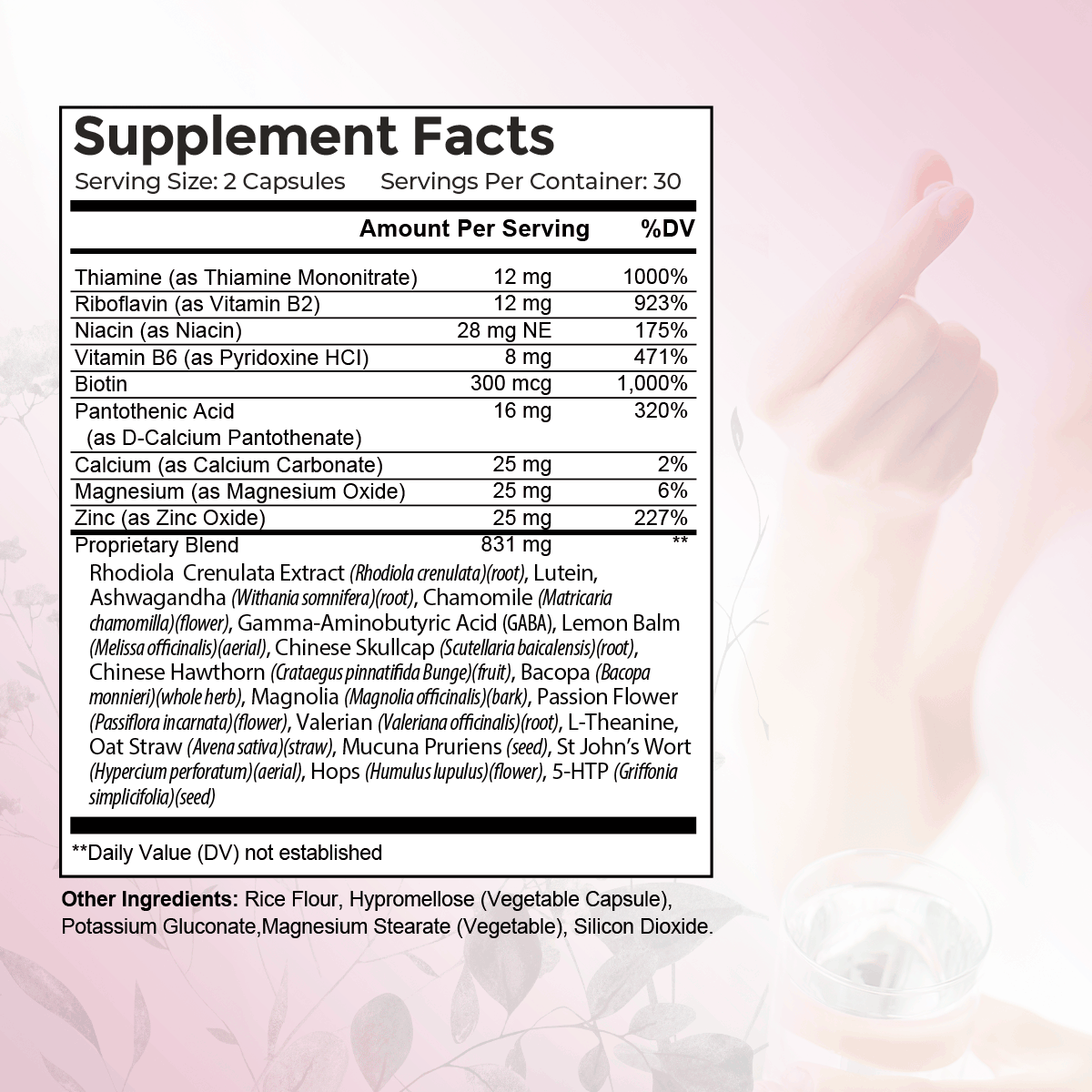 Calm Daily Stress Support Supplement by ForWomn | Women&