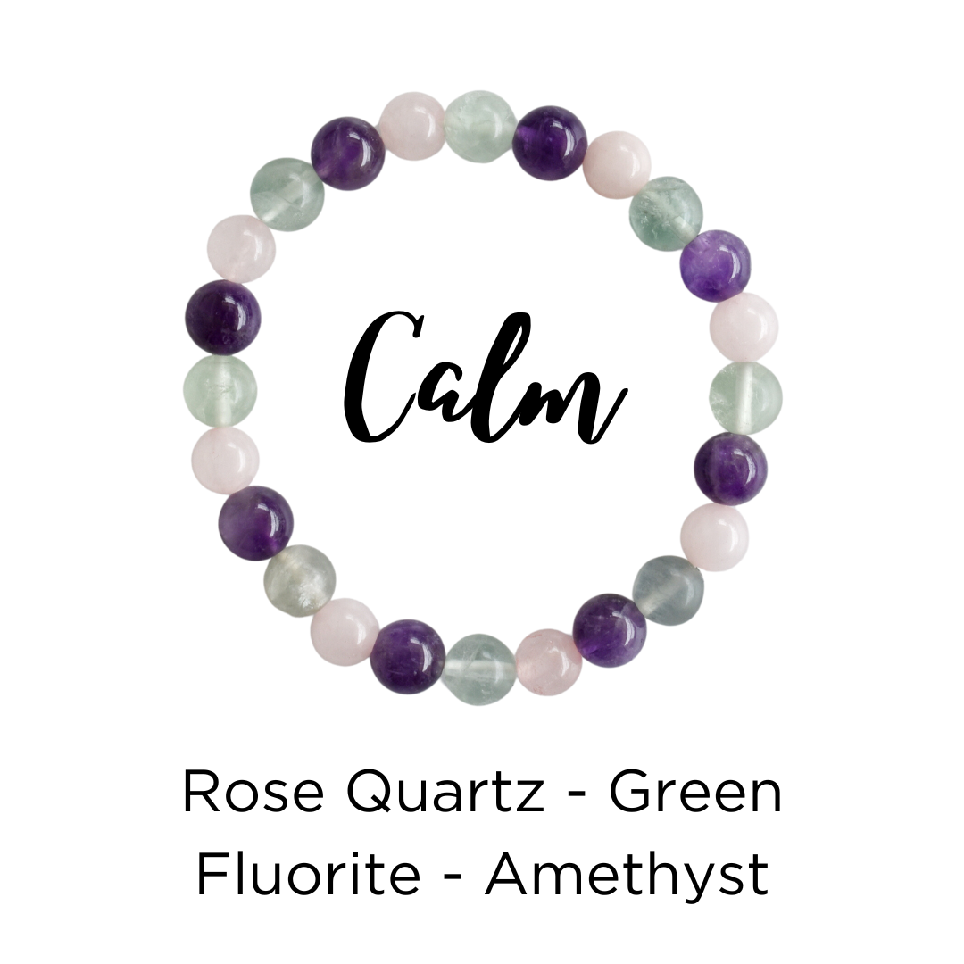 Assisting in Achieving CALM Crystal Bracelet(Tranquility and Mental Clarity)  DestGlow