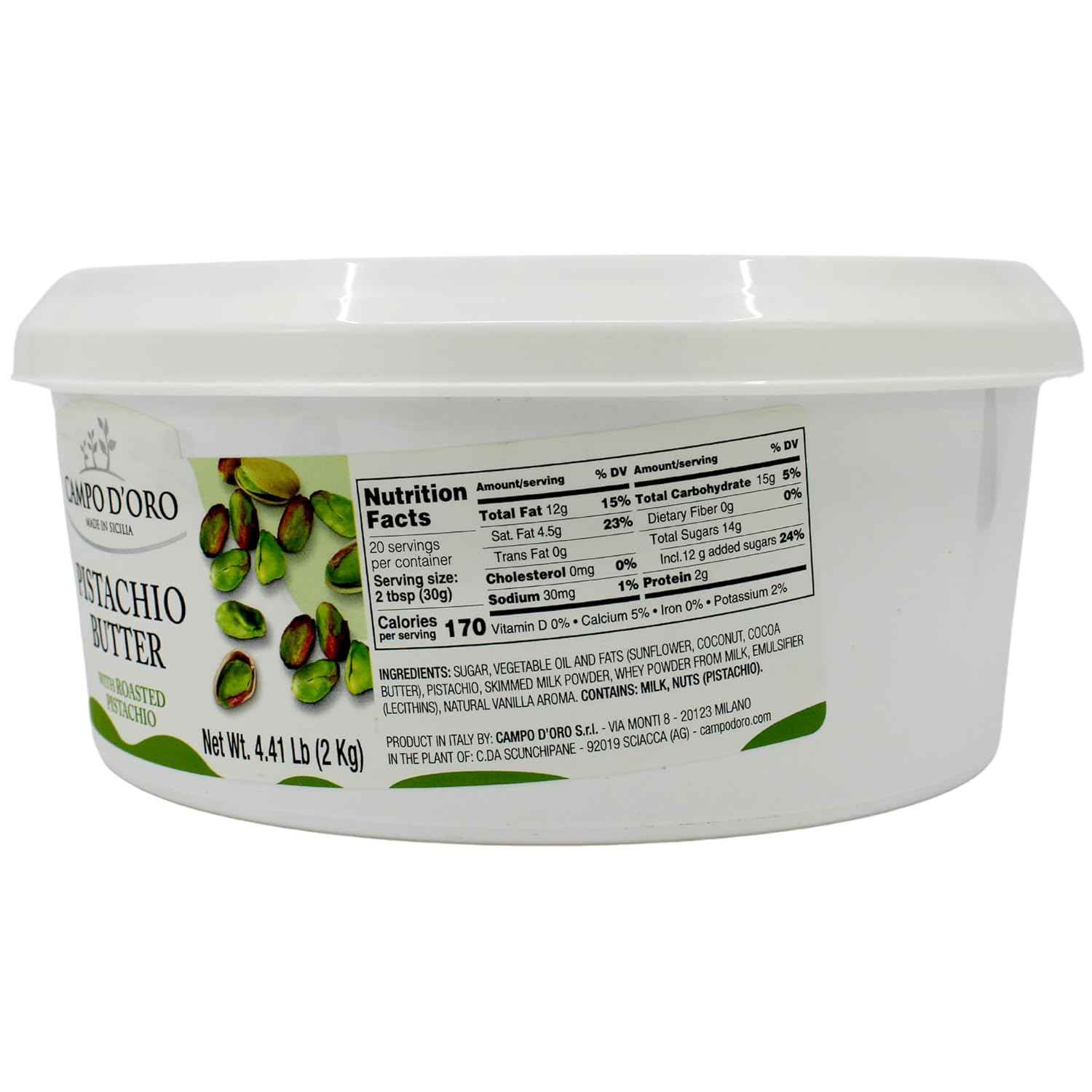 Campo D’Oro, Pistachio Butter Cream, 4.4 lb